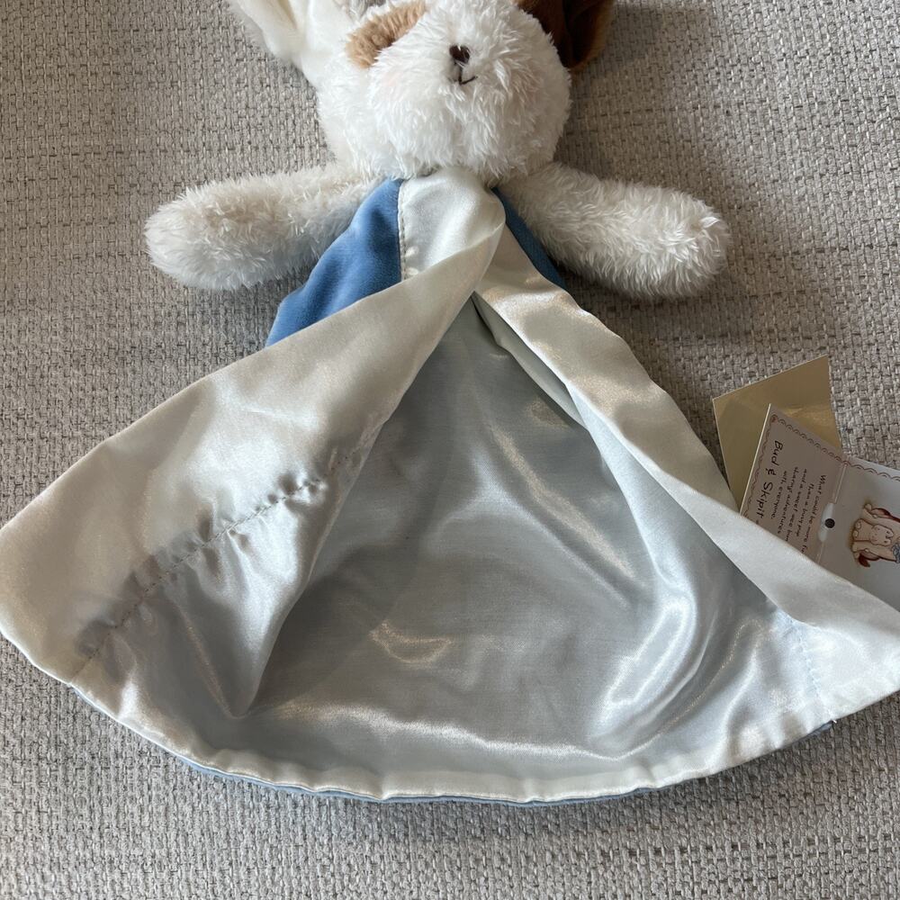 Bunnies by the Bay Skipit Puppy Bye Bye Buddy Lovey Security w/ Straps NWT - Picture 5 of 9